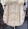 太平鸟女装冬季双面呢拼接羽绒服A1ACD4288 米白 XL （建议拍小一码） 实拍图