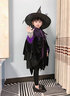 演绎 万圣节服装儿童披风斗篷男女孩cosplay表演衣服女巫装饰装扮道具 女巫服装+帽子南瓜袋(100-140cm) 实拍图