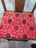 浩秦新中式椅垫客厅红木沙发垫坐垫新古典家具圈椅餐椅垫太师椅垫座垫 石榴花-红色 45X38厚3cm单个(海绵垫) 实拍图