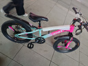 凤凰山地自行车男女变速山地车碟刹青少年儿童自行车学生单车 星际 蓝玫【变速+三刀轮】 20寸【适合125-160cm】 实拍图