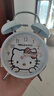 正港（ZGO）xHelloKitty儿童闹钟学生女孩床头夜光小闹钟懒人起床专用090白色 实拍图