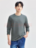 佐丹奴（Giordano）长袖t恤男纯棉贴身上衣基础款纯色圆领打底衫01023820 实拍图