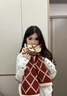 CHANEELR & KARITH围巾冬季女2025新款围脖加厚保暖披肩送女生老婆轻奢生日新年礼物 轻奢时尚百搭ck风【黑配卡其】 实拍图