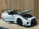黑曼巴GTR 1:24白色小汽车模型男女小孩儿童玩具合金车模收藏摆件礼物 实拍图