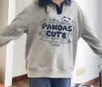 真维斯（Jeanswest）卫衣女春新款2026Polo领学院风印花宽松外套小个子薄款上衣服潮流 实拍图