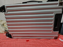 欧遥行李箱高颜值加厚拉链拉杆箱大容量结实耐用男女旅行密码箱硬皮箱 加厚防刮耐磨【银灰色】双层防爆 24英寸 【中学生上学】 实拍图
