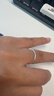 Lnieer999足银素圈戒指男女礼物轻奢小众设计高级感食指戒足银指环尾戒 实心足银999光面戒指 15号 实拍图