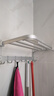 卡贝（cobbe）毛巾架浴室卫生间置物架太空铝免打孔卫浴五金挂件套装厕所浴巾架 哑光银-浴巾架50cm 挂件 实拍图