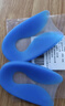 足逸飞缓解足跟骨刺痛 进口硅胶U型垫  足底筋膜炎鞋垫 后足跟垫 跟腱炎 蓝色 1双 M码（34-39码） 实拍图