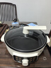 美的（Midea）家用电饼铛烙饼锅 三明治机早餐煎烤机电火锅 电炒锅烤肉锅 65mm加深 多功能锅 抗菌电煎锅JKE3062 实拍图