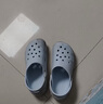 名创优品（MINISO）洞洞鞋男女夏季外穿沙滩凉鞋防滑厚底踩屎感包头凉拖鞋 蓝 40-41 实拍图