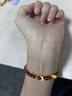 御邪转运珠纯金珠子999足金七夕节礼物金珠配珠手链送礼礼物女 3mm[光面]0.03g标准版 实拍图