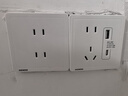 西门子（SIEMENS）插座面板 五孔带USB+Type-C 20W快充口 致典雅白5UB14743NC012P 实拍图