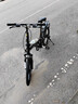 永久折叠自行车山地车成人女式便携双减震小型变速男学生成年大人单车 黑色 22寸 7速 一体轮 实拍图
