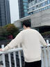 名创优品（MINISO）加绒毛衣男冬季保暖一体绒2025新款圆领内搭男士针织衫 米白 L 实拍图