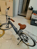 兰令自行车成年人通勤铝合金女士亲子带小孩城市上班代步变速单车 花语-青灰蓝【升级弯把+加厚座垫】 24英寸 禧玛诺7速 实拍图