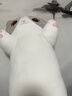 捉趣（ZHUOQU）猫咪抱枕公仔毛绒玩具女孩长条玩偶冰丝睡觉夹腿抱枕女生生日礼物 灰色【冰丝面料独立内胆】 全长约110cm 实拍图