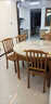 田园驿站新中式岩板餐桌家用实木餐桌椅组合简约小户型可伸缩折叠圆饭桌子 【12MM岩板桌面】 联系客服送转盘 1.35m 餐桌+实木椅*6 实拍图