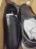 CLOHOO品牌断码处理特价男鞋真皮牛皮商务休闲皮鞋透气一脚蹬爸爸豆豆鞋 8301黑色四季款 38 (240mm) 实拍图