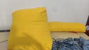 名创优品靠背护腰靠垫靠枕 可拆洗沙发靠枕床靠枕腰部靠垫 姜黄色 含枕芯 50cm*60cm【带头枕】 实拍图