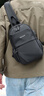 双星斜挎包男单肩包女时尚休闲百搭背包简约旅行出差胸包耐磨防泼水 黑色 实拍图