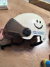 新日新日3C国标认证摩托电动车头盔男女四季通用骑行电瓶车半盔安全帽 卡其色【防晒短镜+可拆护耳】 3C新国标A类 实拍图