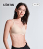 ubras无尺码浪花领文胸收副乳内衣女无痕小胸聚拢文胸无钢圈胸罩 裸感肤-背勾 均码 mini版（80~100斤） 实拍图