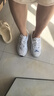 斯凯奇（Skechers）新年礼物女鞋春季蕾丝熊猫鞋厚底增高百搭休闲运动经典复古老爹鞋 白色/WHT 39 尺码偏大，建议选小半码 实拍图