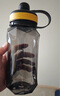富光 运动水杯大容量塑料杯男太空杯户外便携学生耐高温热大号水杯子 极夜黑【3倍加厚+滤网】 1400ml 实拍图