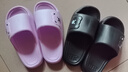 凉拖鞋男士夏季新款室内家居防滑浴室洗澡踩屎感厚底情侣一字拖鞋 紫色 38-39 实拍图
