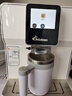 德颐（DEYI）DE-320触摸彩屏全自动咖啡机/家用商用办公室/现磨豆一键意式美式花式咖啡自动奶泡自动清洗双锅炉 白色 咖啡机+奶罐组合 实拍图
