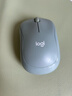 罗技（Logitech）M221 轻音鼠标 无线鼠标 办公鼠标 对称鼠标 带无线微型接收器 薄荷绿 实拍图