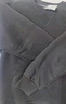 JEANSWEST LIFE真维斯加绒卫衣男秋冬季加厚保暖外套三角设计重磅灰色圆领上衣 实拍图