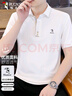 啄木鸟（TUCANO）短袖t恤男士商务休闲撞色polo打底衫百搭上衣男装 白色 XL 实拍图