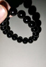 石玥珠宝精品12mm乌金天然黑曜石手串本命年转运珠佛珠水晶手链男女士款 实拍图
