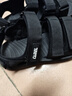 骆驼（CAMEL）魔术贴撞色沙滩凉鞋男运动休闲鞋子 K14B16L2005 黑色 40 实拍图