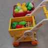 鑫思特（XST）儿童过家家玩具加大号购物车黄鸭超市手推车蔬果切切乐女生日礼物 实拍图