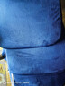 记忆棉坐垫椅子椅垫办公室久坐学生教室屁股垫板凳子餐椅座垫座椅 藏青【绒布】防滑绑带可拆卸布套 45*45*4cm（大号） 实拍图