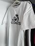 阿迪达斯男装夏季透气舒适休闲运动宽松半袖上衣短袖ADICTK-WB 3XL  白黑  实拍图