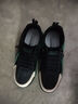 回力男鞋秋冬简约板鞋男轻便运动加绒可选棉鞋子男 黑米 41 实拍图