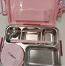 泰福高（TAFUCO）小学生卡通饭盒316L不锈钢五格分隔防烫儿童五格餐盘带餐具T5325 实拍图