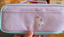 安蔻（ANGOO） 可爱布艺文具盒女小学生卡通高颜值大容量网红笔袋儿童铅笔盒男女生文具袋日系简约笔盒 粉色独角兽 实拍图