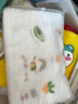 洁丽雅卡通印花纯棉A类婴儿童巾洗脸洗澡面巾一面纱布一面毛圈小毛巾4条 实拍图