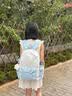 铂呐苓双肩包女星星可爱小清新背包高中生大学生书包初中女生旅游轻便包 星星双肩包【蓝色-带挂件】 实拍图