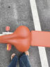 飞鸽（FLYING PIGEON）自行车成人通勤车自行车学生单车成人自行车通勤自行车女士自行车 标配奶油米|单速|辐条轮+礼包 24寸适合150-170cm 实拍图