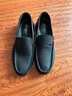 强人商务休闲男鞋通勤皮鞋舒适羊皮一脚蹬驾车鞋 JDA351334 黑色 41码 实拍图