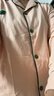 浪莎睡衣女秋冬季纯棉100%长袖长裤25年新款简约大码家居服套装可外穿 01N10506女 XL 实拍图
