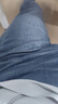 啄木鸟（TUCANO）牛仔裤男春季宽松直筒商务休闲裤男弹力潮流裤子男装 蓝灰色 36 实拍图