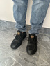 森馬男鞋2025秋季新款休闲百搭老爹鞋男士跑步运动鞋子青少年轻便软底 黑金单鞋 40 实拍图