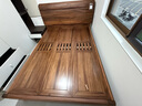 全实木南美黑胡桃木中式家具单人1.8米双人床主卧1.5米家具K831 单床 1500*2000   框架结构 实拍图